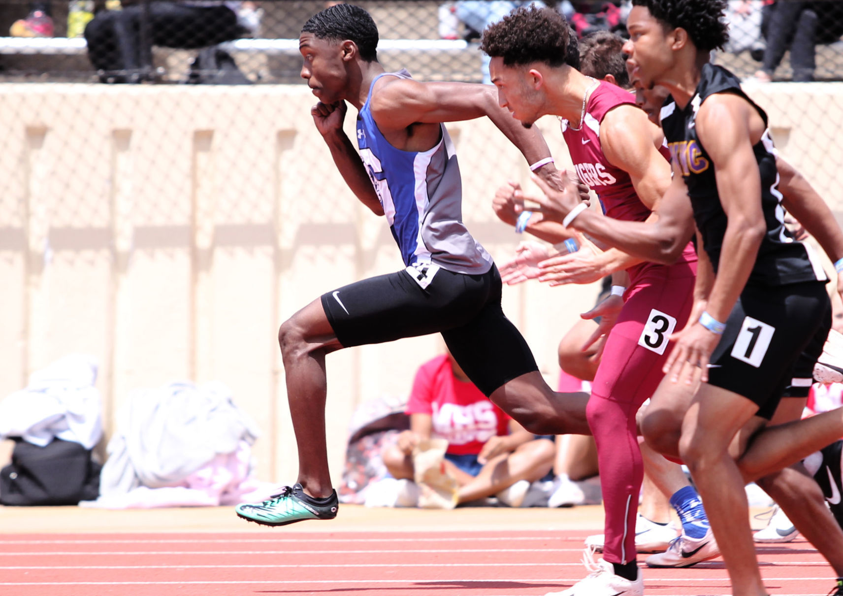 First team, 100m: Makai Blades, Glenpool